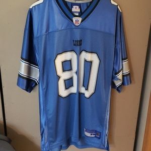 CHARLES ROGERS #80 (LIONS) REEBOK EQUIPMENT JERSEY